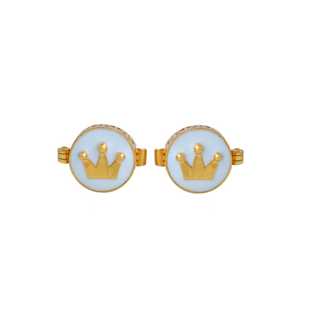Crown Button Single - Arista Jewels