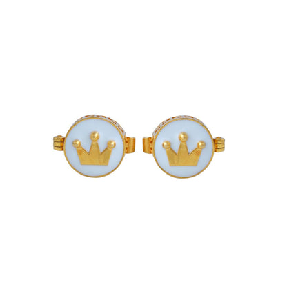 Crown Button Single - Arista Jewels