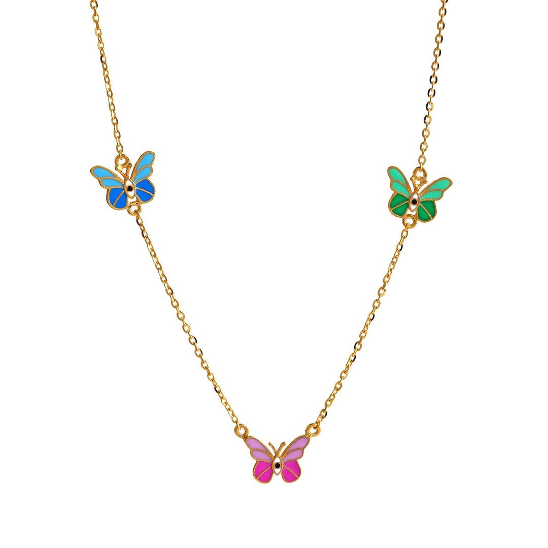 Cute Butterflies Kids Chain - Arista Jewels