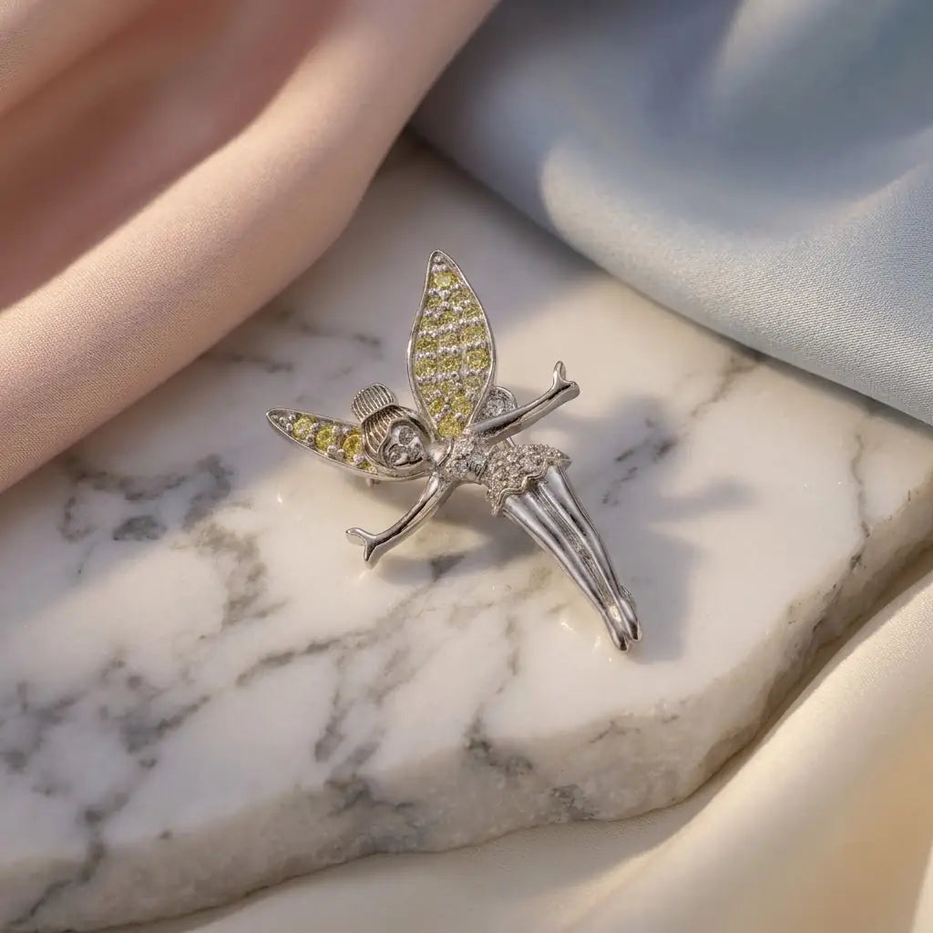 Silver Fairy Silver Brooch for Kids — Thematic Still Life