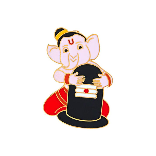 Ganesh Shivji Baby Brooch - Arista Jewels