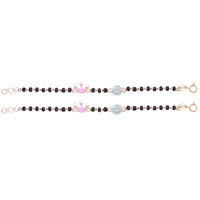 Evil Eye and Crown Nazariya-Pair in Silver