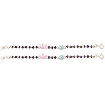 Silver Evil Eye and Crown Nazariya-Pair in Silver