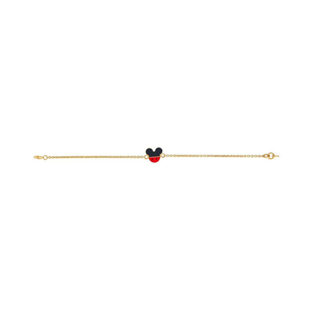 Mickey Kids Gold Bracelet in yellow gold
