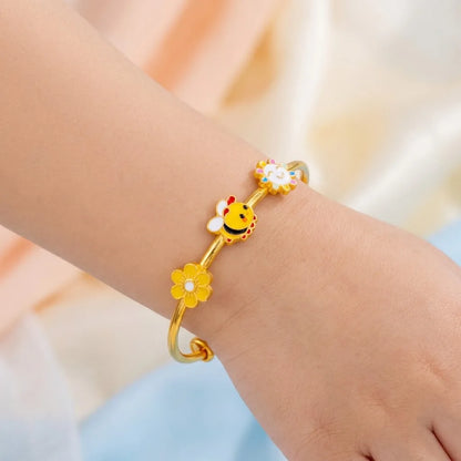 Silver Flower Bee Sun Kada – gallery image 9