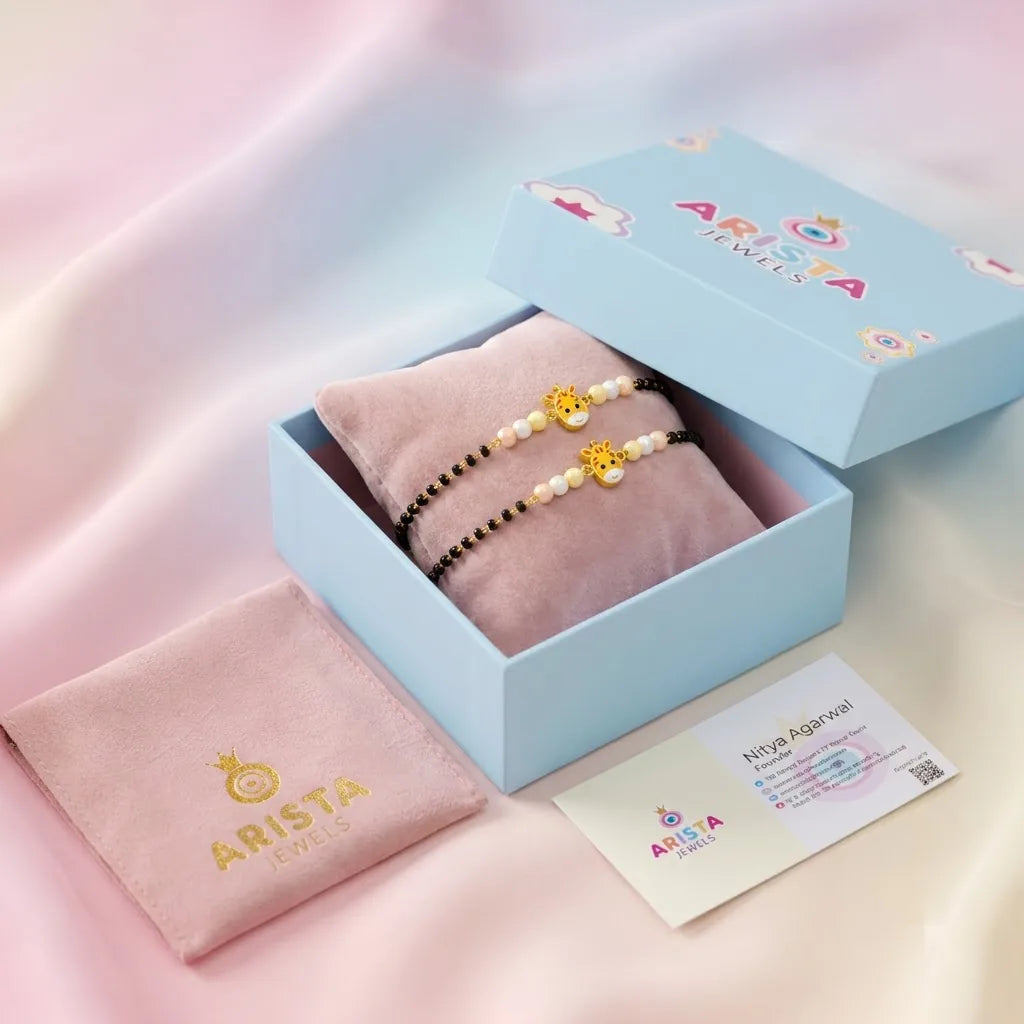 Silver Gentle Giraffe Nazariya-Pair — Packaging