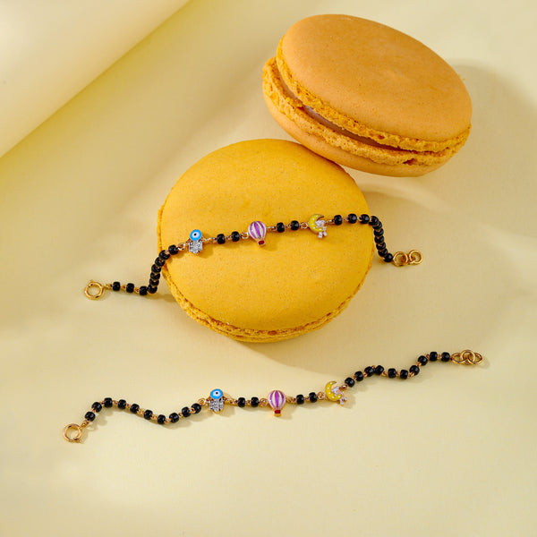 Hamsa Balloon Teddy Moon Nazariya-Pair - Arista Jewels