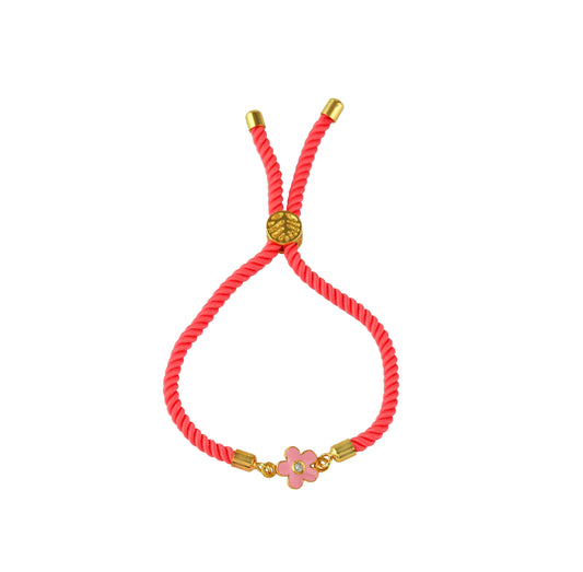 Flower Push Pull Silver Rakhi - Arista Jewels