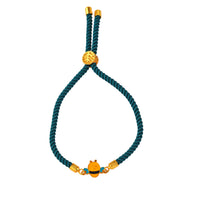 Bee Push Pull Silver Rakhi