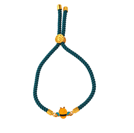 Bee Push Pull Silver Rakhi - Arista Jewels