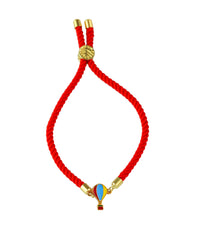 Hot air balloon Push Pull Silver Rakhi