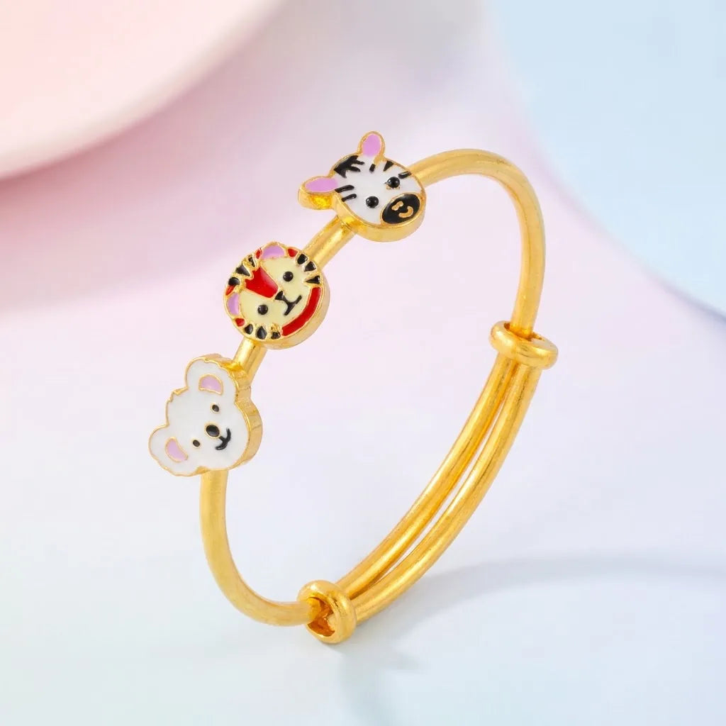 Silver Jungle Buddies Silver Kada – Koala, Lion & Zebra – gallery image 6