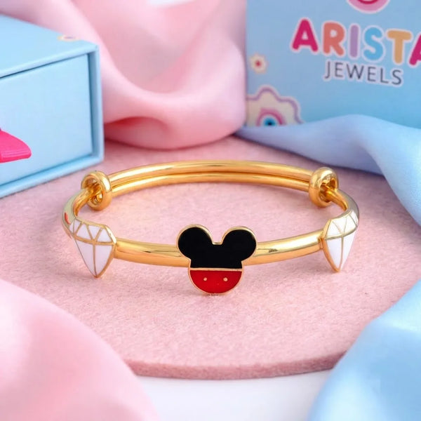 Silver Mickey Adjustable Silver Kada – Artistic styled product image