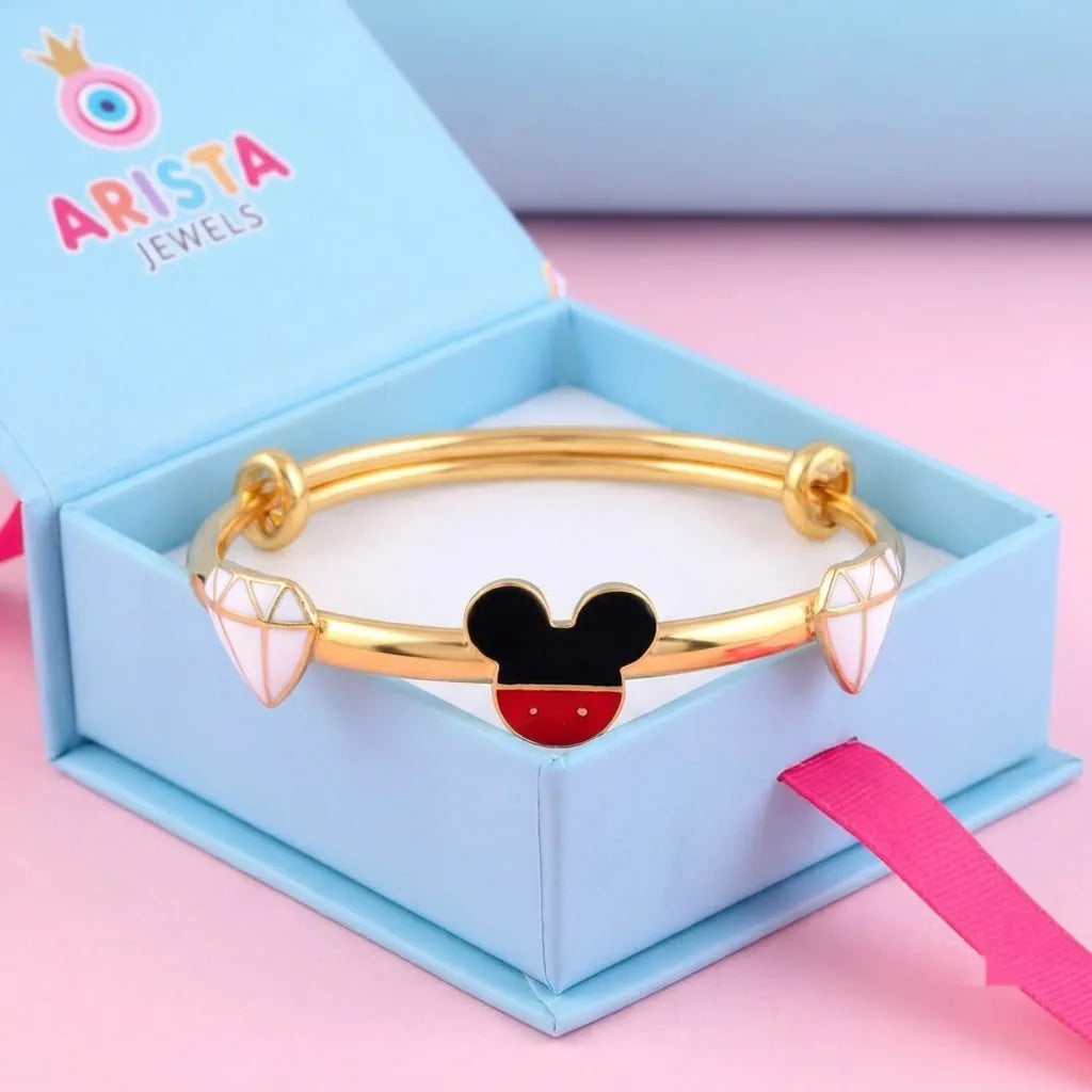 Silver Mickey Adjustable Silver Kada – Arista Jewels packaging