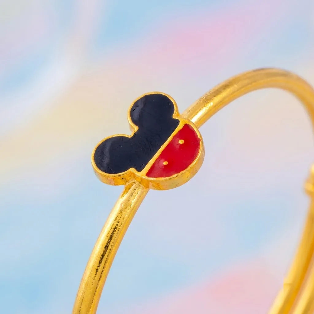 Silver Mickey Mouse Silver Kada – Close-up product detail