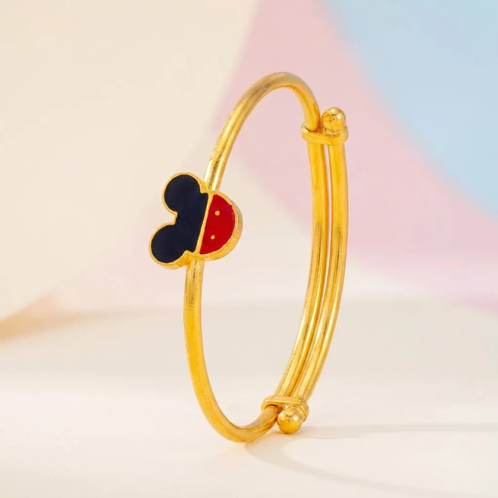 Silver Mickey Mouse Silver Kada – Side silhouette