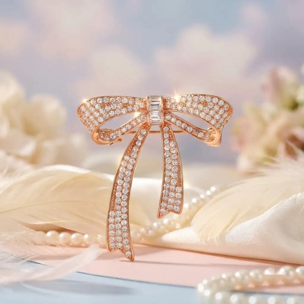 Silver Ribbon Silver Brooch for Kids — Artistic Mood