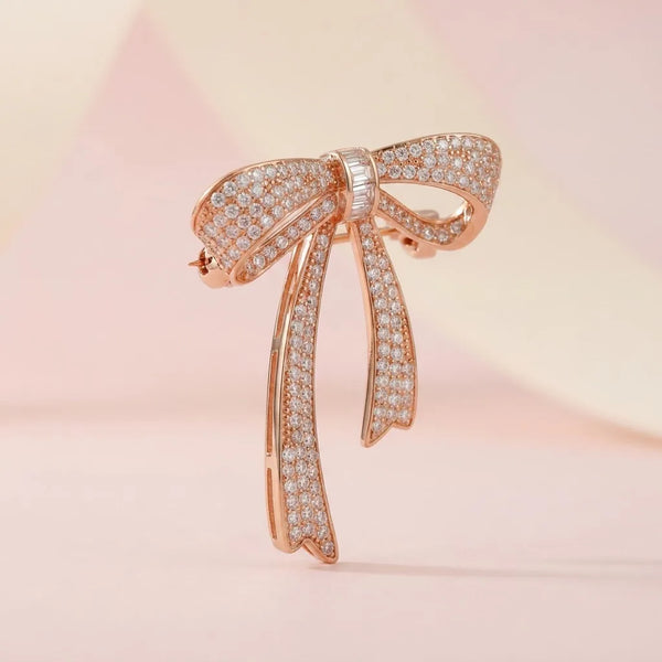 Silver Ribbon Silver Brooch for Kids — Dynamic Form