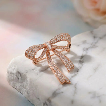 Silver Ribbon Silver Brooch for Kids — Thematic Still Life