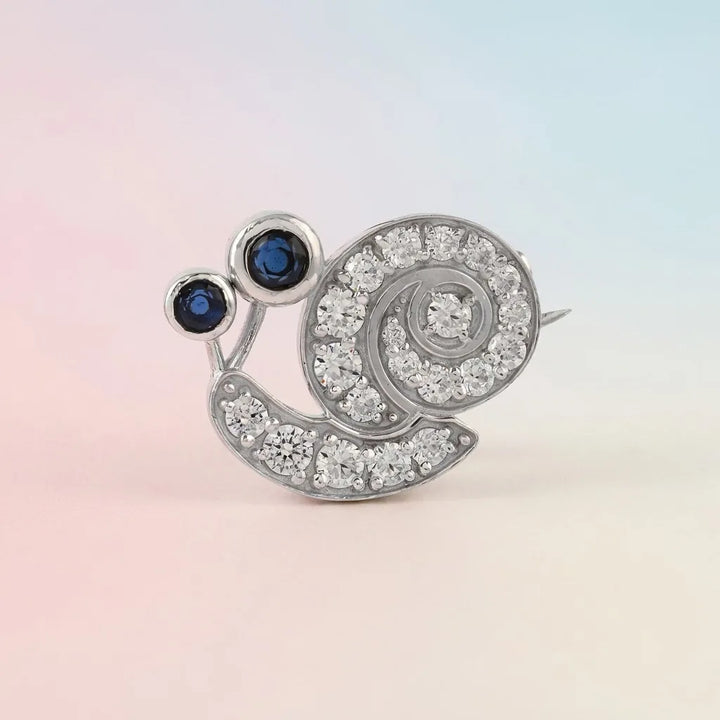 Silver Snail Silver Brooch for Kids — Main Hero