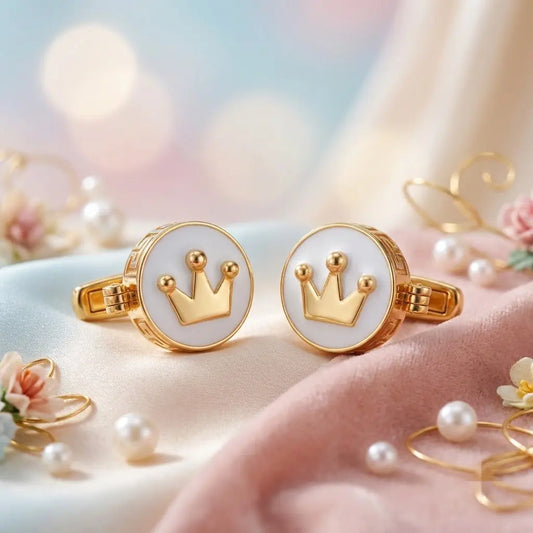 Silver Sterling Silver Cufflink Crown for Newborn to 15 Years | Hypoallergenic — Artistic Mood
