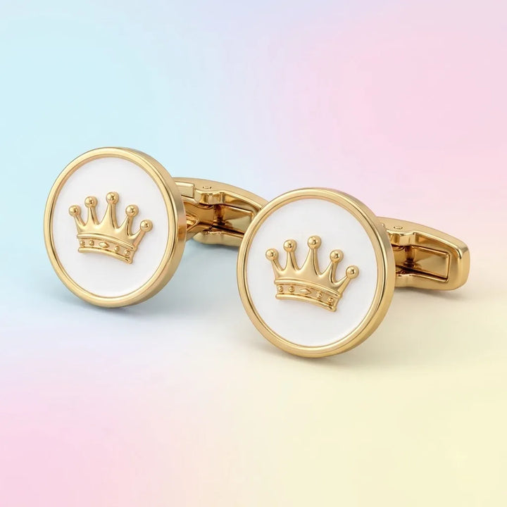 Silver Sterling Silver Cufflink Crown for Newborn to 15 Years | Hypoallergenic — Main Hero