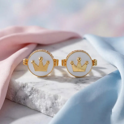 Silver Sterling Silver Cufflink Crown for Newborn to 15 Years | Hypoallergenic — Thematic Still Life