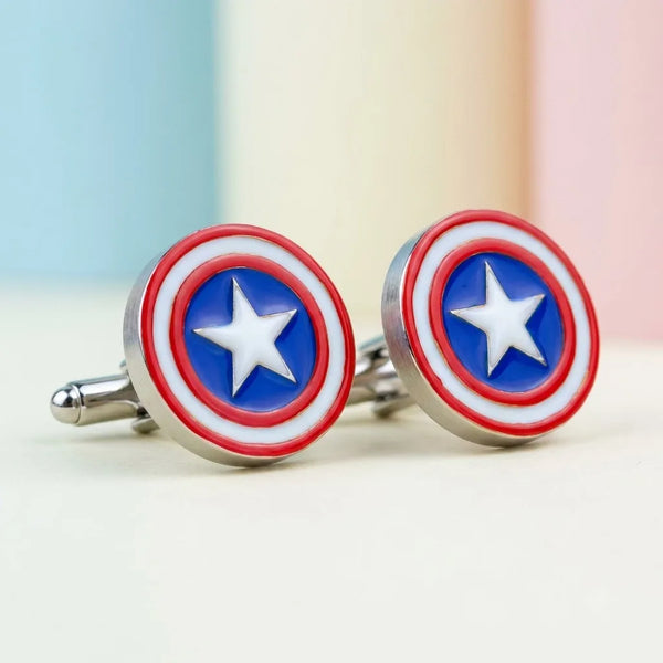 Silver Sterling Silver Cufflink Star for Newborn to 15 Years | Hypoallergenic – macro detail