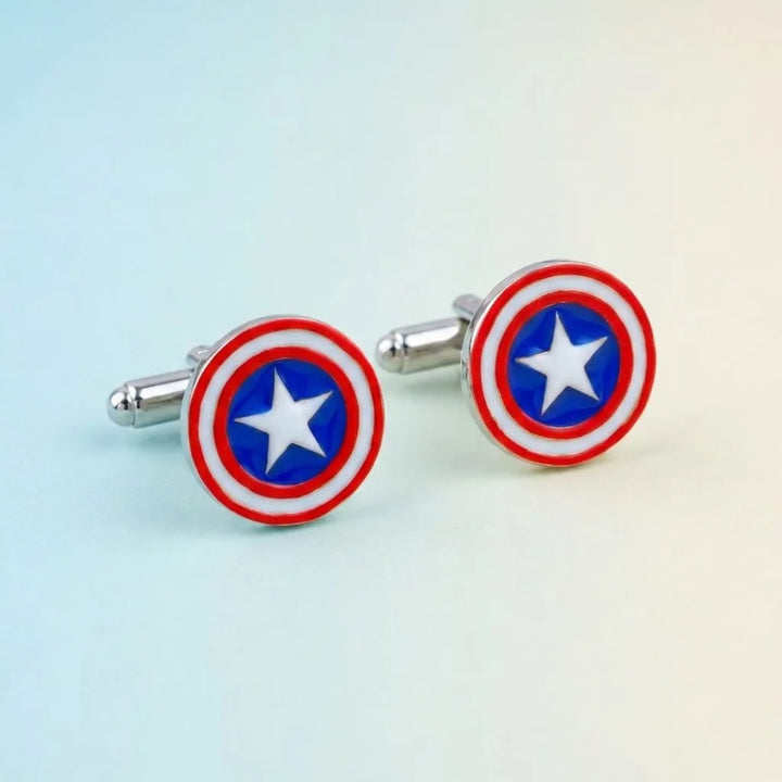 Silver Sterling Silver Cufflink Star for Newborn to 15 Years | Hypoallergenic – main hero