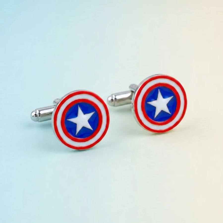 Silver Sterling Silver Cufflink Star for Newborn to 15 Years | Hypoallergenic – main hero